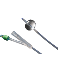 PECO 2-Way 100% Silicone Foley Catheter, 14Fr 5cc