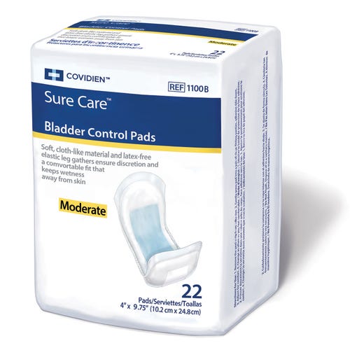 Covidien Sure Care Bladder Control Pads - Multiple Absorbencies