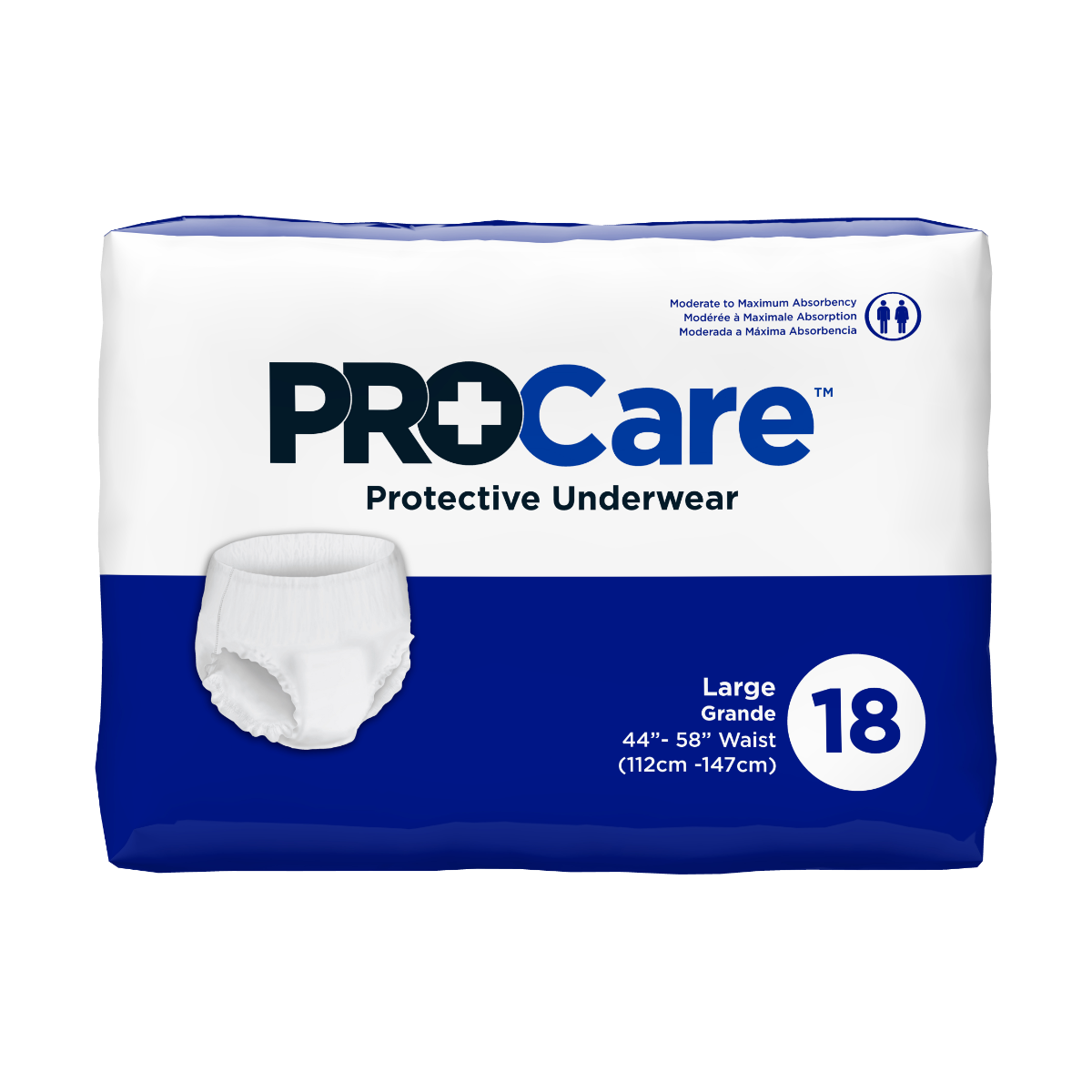 Procare PullOn Protective Underwear, Large