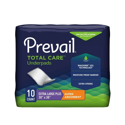 Prevail Total Care Underpads Super Absorbency - Extra Large Plus