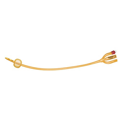 Teleflex Gold Silicone Coated 3-way Foley Catheter - 24fr 16